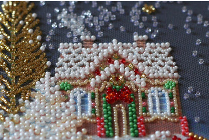 Bead Embroidery Kit Christmas tale DIY Abris Art