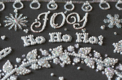 Bead Embroidery Kit Merry Christmas DIY Abris Art