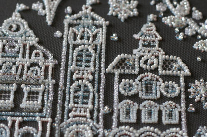 Bead Embroidery Kit Merry Christmas DIY Abris Art