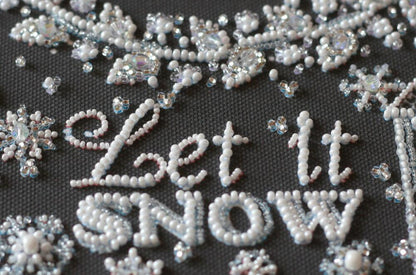 Bead Embroidery Kit Merry Christmas DIY Abris Art
