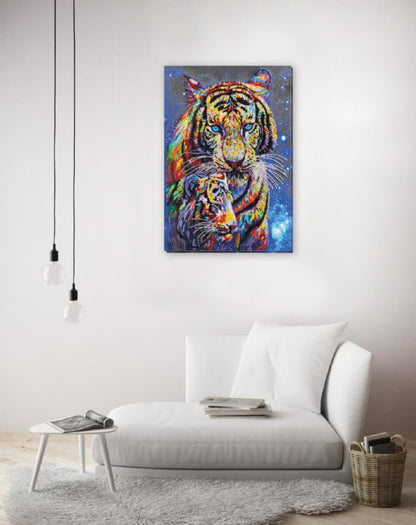 Bead Embroidery Kit Tigers DIY Abris Art