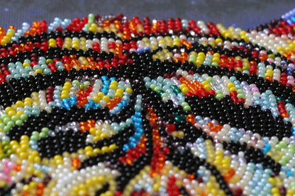 Bead Embroidery Kit Tigers DIY Abris Art