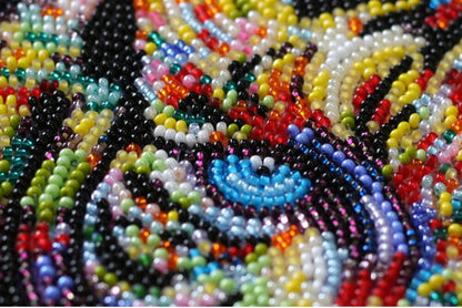 Bead Embroidery Kit Tigers DIY Abris Art