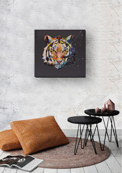Bead Embroidery Kit Tiger DIY Abris Art