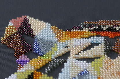 Bead Embroidery Kit Tiger DIY Abris Art
