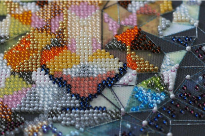 Bead Embroidery Kit Tiger DIY Abris Art
