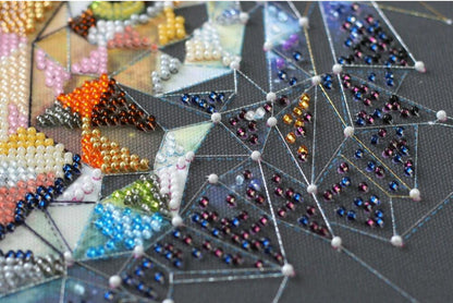 Bead Embroidery Kit Tiger DIY Abris Art