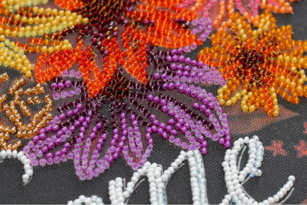 Kit de broderie de perles Tournesols Accueillir l'automne DIY