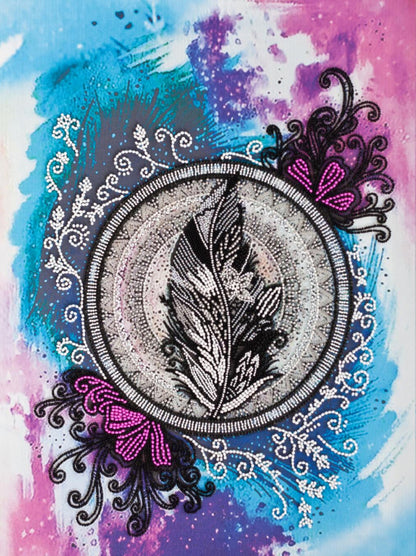 Bead Embroidery Kit Mandala DIY Abris Art