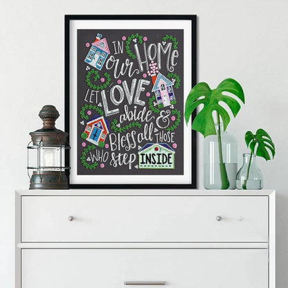Bead Embroidery Kit Love in the house DIY Abris Art