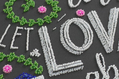 Bead Embroidery Kit Love in the house DIY Abris Art