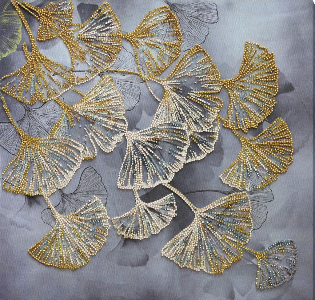 Kit de broderie de perles Ginkgo biloba DIY