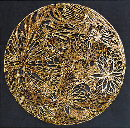 Bead Embroidery Kit Moon DIY Abris Art