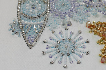 Bead Embroidery Kit Cat DIY Abris Art