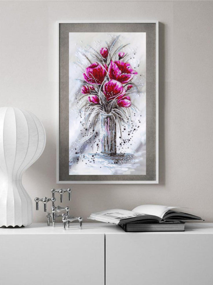 Perlenstickerei-Set Blumen DIY
