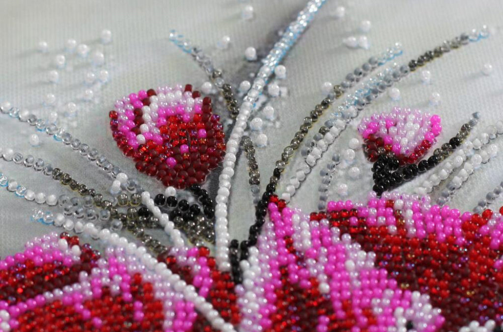 Perlenstickerei-Set Blumen DIY