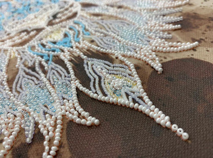 Bead Embroidery Kit Lion DIYris Art