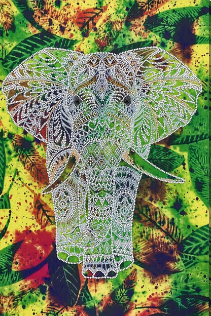Bead Embroidery Kit Elephant DIY Abris Art