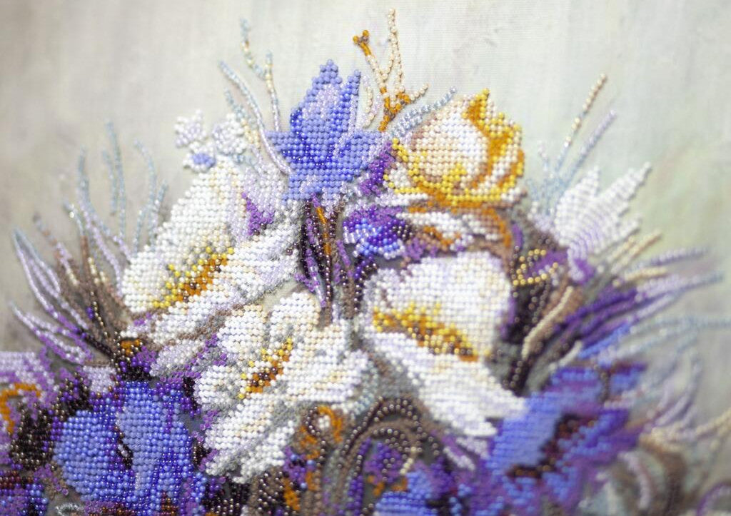 Kit de broderie de perles Fleurs DIY