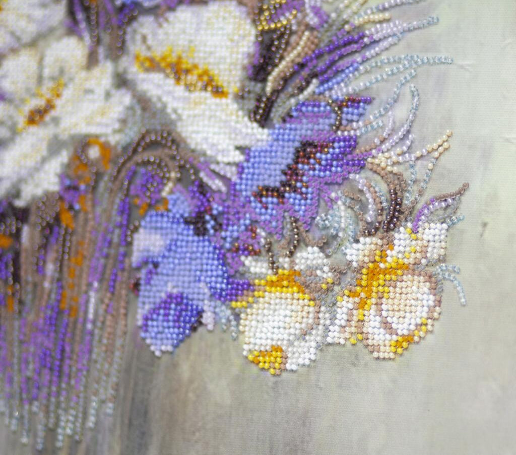 Kit de broderie de perles Fleurs DIY