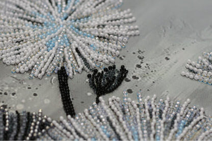 Bead Embroidery Kit Air flowers DIY Abris Art