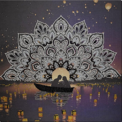 Bead Embroidery Kit Romantic evening DIY Abris Art