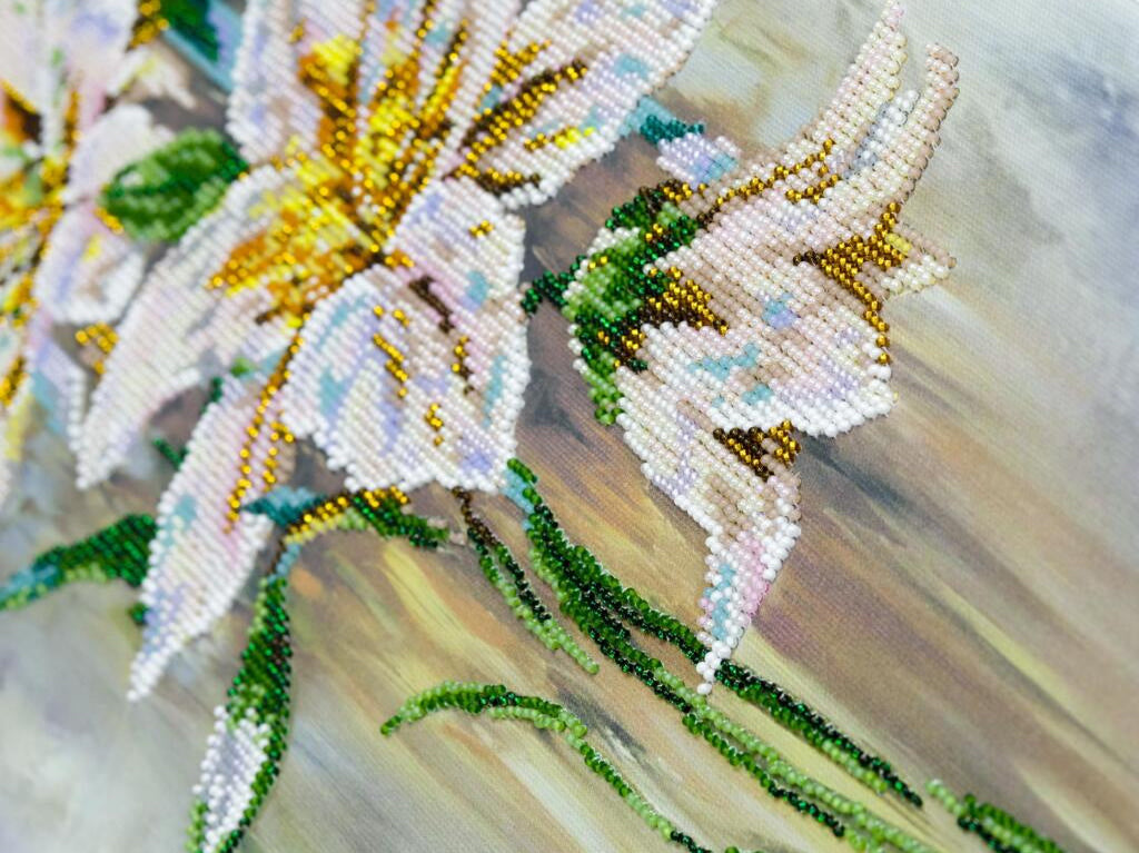 Perlenstickerei-Set Lilienblumen DIY