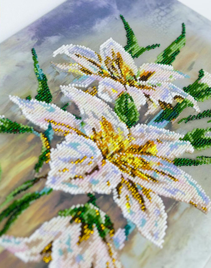 Perlenstickerei-Set Lilienblumen DIY