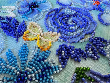 Bead Embroidery Kit Ukraine Flowers DIY Abris Art
