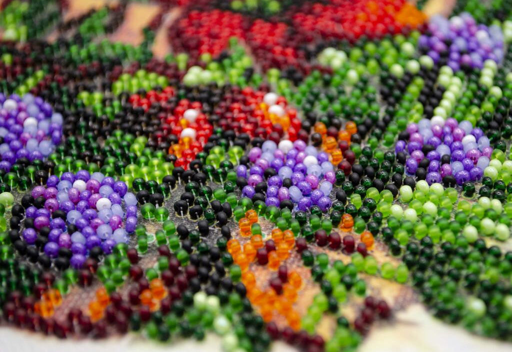 Perlenstickerei-Set Frühlingsmorgen Blumen DIY