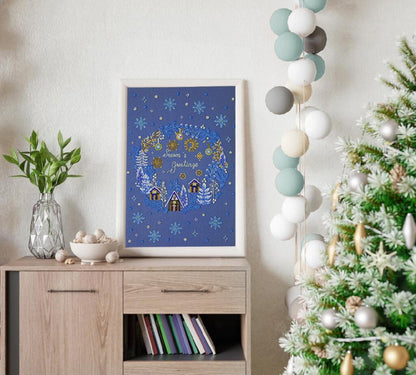 Bead Embroidery Kit Christmas DIY Abris Art
