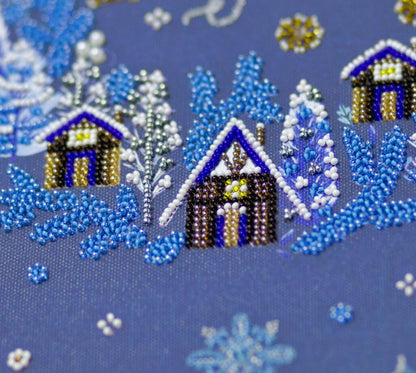 Bead Embroidery Kit Christmas DIY Abris Art