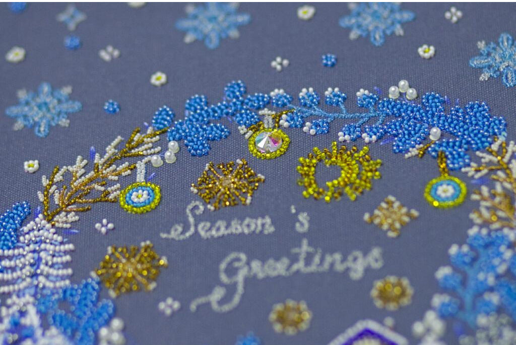 Perlenstickerei-Set Weihnachten DIY