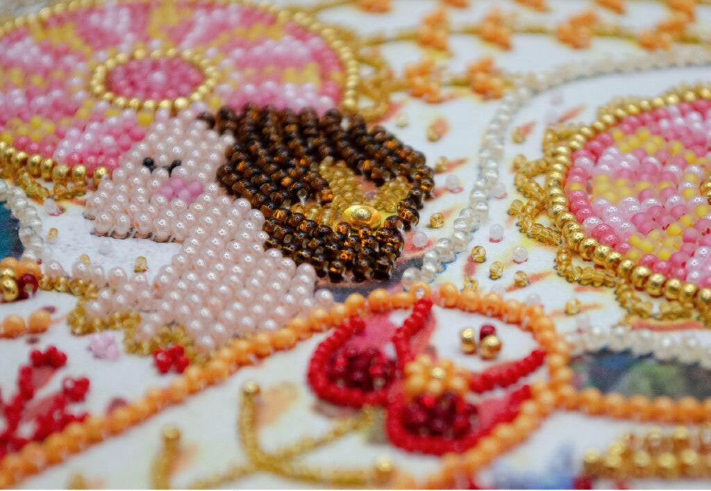 Bead Embroidery Kit Wings of inspiration DIY Abris Art