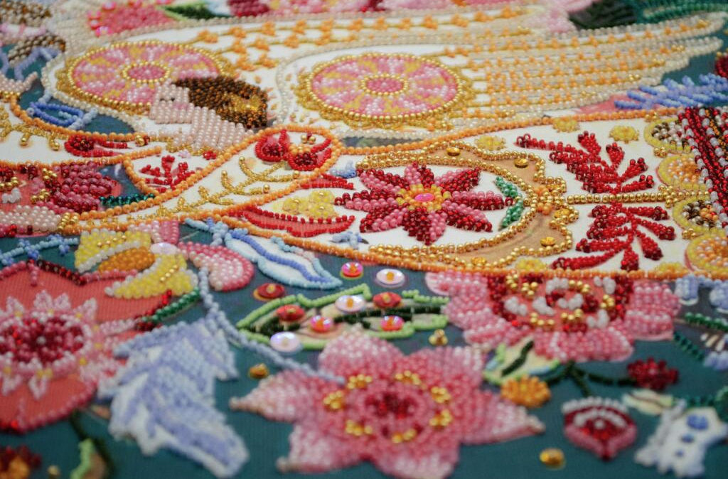 Bead Embroidery Kit Wings of inspiration DIY Abris Art