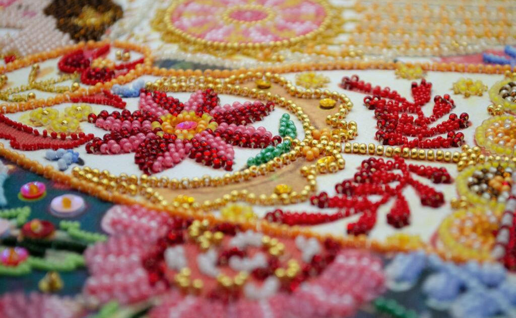 Bead Embroidery Kit Wings of inspiration DIY Abris Art