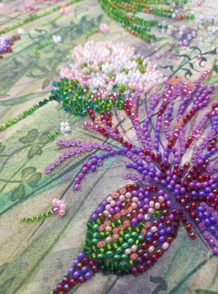 Perlenstickerei-Set Pusteblumen DIY Abris Art
