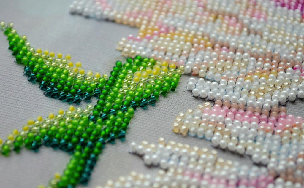 Kit de broderie de perles Pivoines Fleurs DIY 