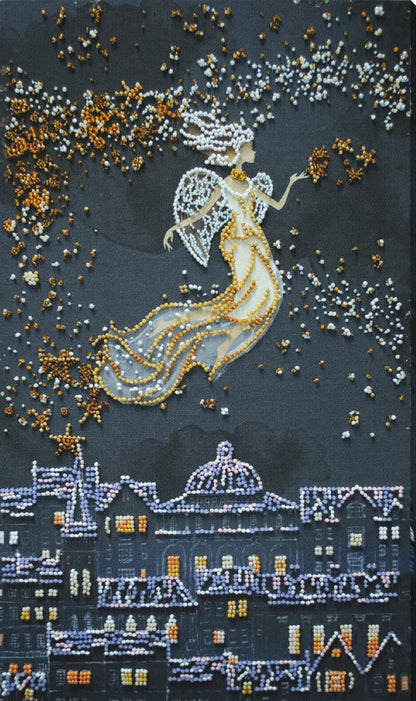Bead Embroidery Kit Star angel DIY Abris Art