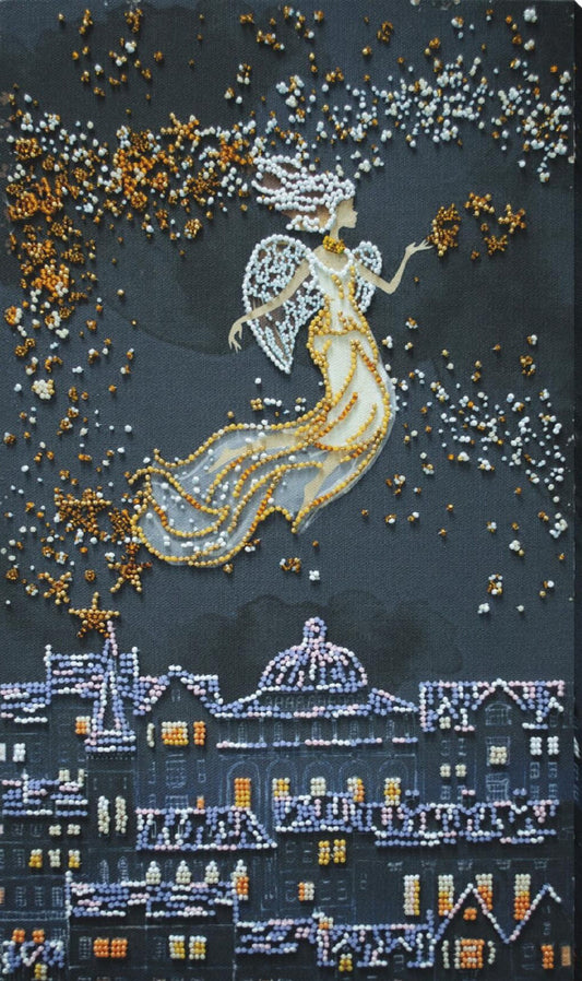 Bead Embroidery Kit Star angel DIY Abris Art