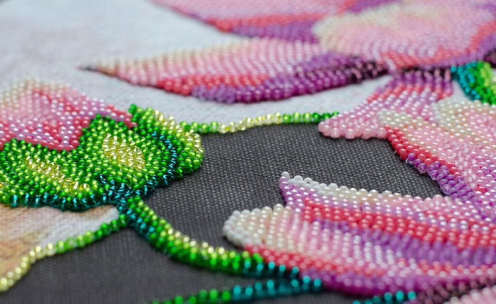 Kit de broderie de perles Fleurs de lotus DIY