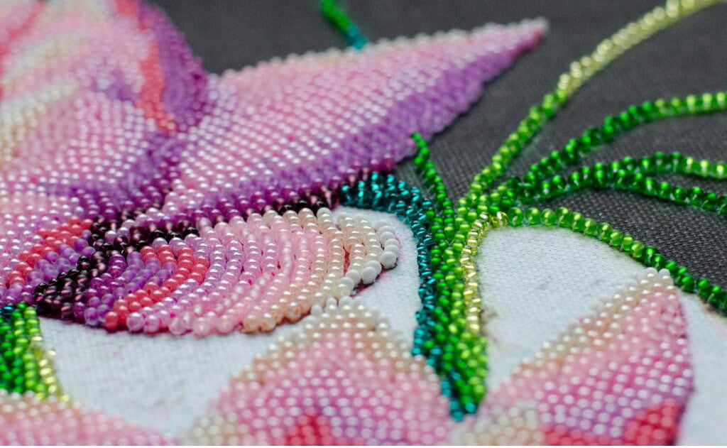 Kit de broderie de perles Fleurs de lotus DIY