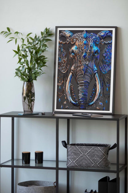 Bead Embroidery Kit Elephant DIY Abris Art