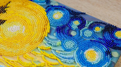 Bead Embroidery Kit Behind the waterfall DIY Abris Art