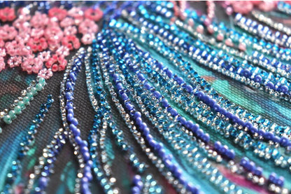 Bead Embroidery Kit Bright fish DIY Abris Art