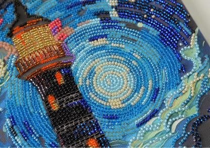 Bead Embroidery Kit Lighthouse DIY Abris Art