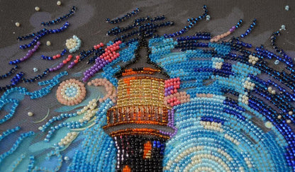 Bead Embroidery Kit Lighthouse DIY Abris Art