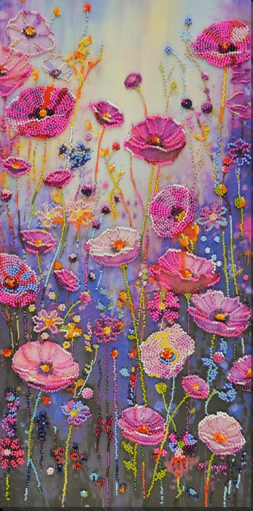Perlenstickerei-Set Frühlingsblumen DIY