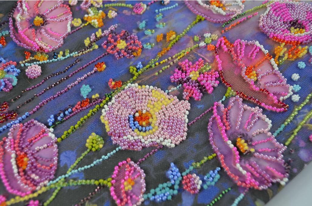 Perlenstickerei-Set Frühlingsblumen DIY
