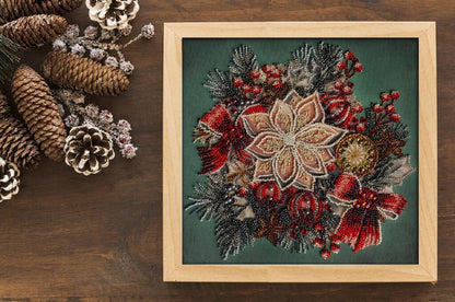 Bead Embroidery Kit Taste of Christmas DIY Abris Art